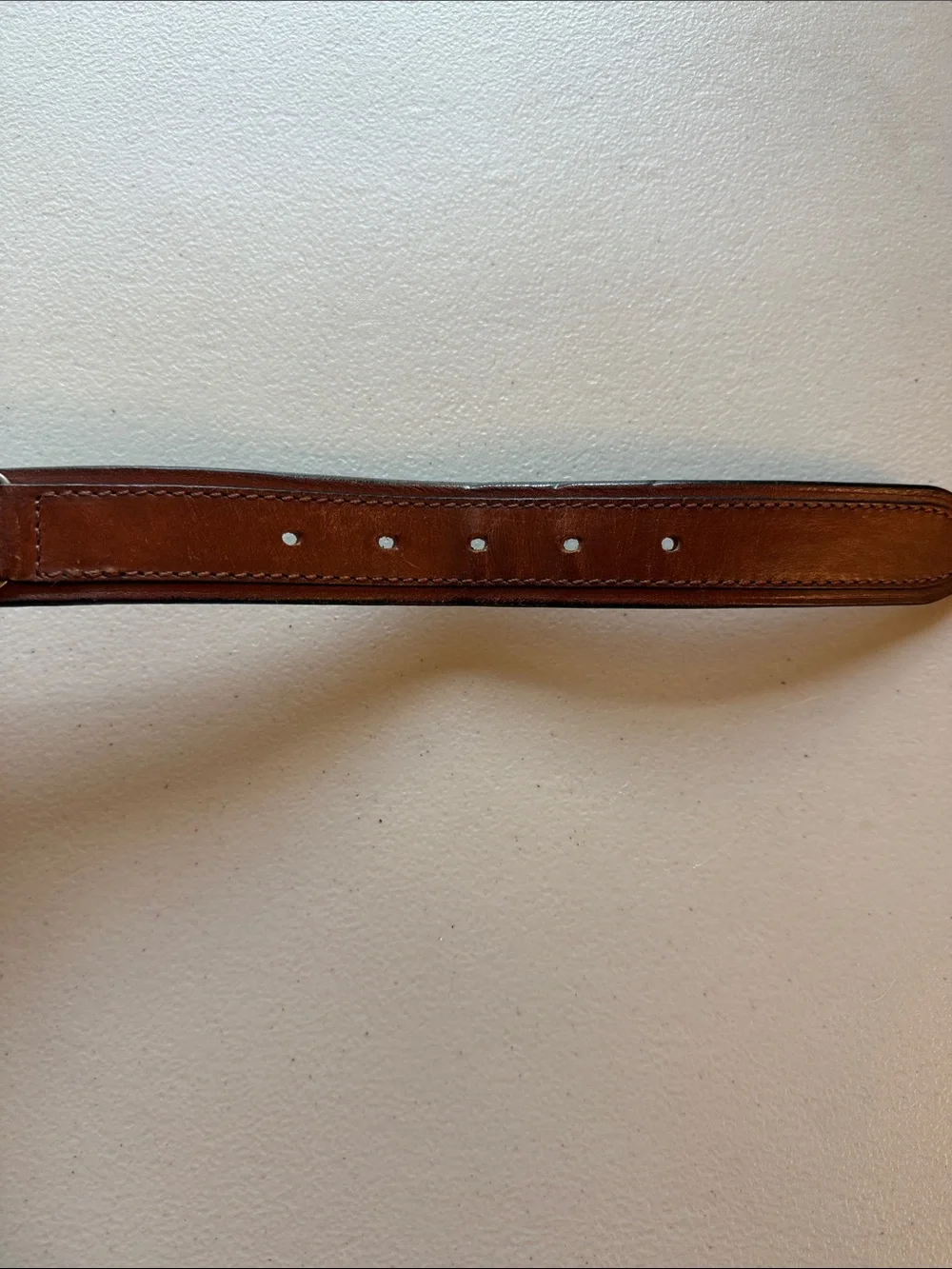 Lauren Ralph Lauren Women’s Classic Brown Leather Belt Silver Buckle Size 38